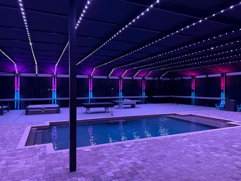 Enclosure lighting project photograph