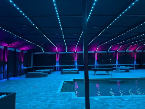 Enclosure lighting project photograph