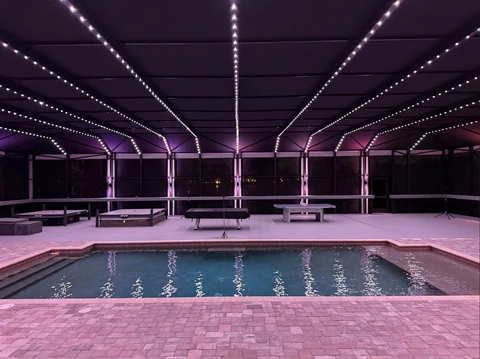 Enclosure lighting project photograph